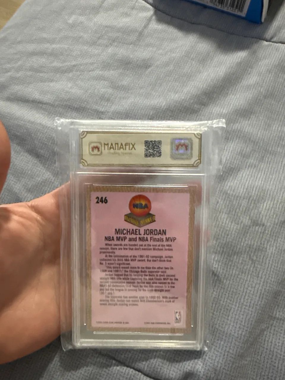 Card Michael Jordan Fleer 92-93 Winner #246 Graded 8 - Foto 2