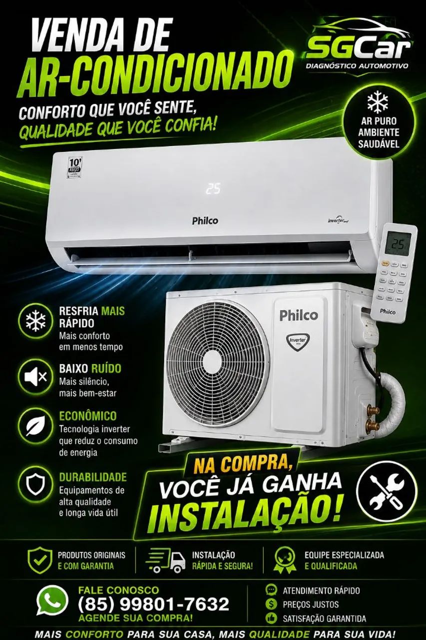Manutenção e venda de ar-condicionado 
