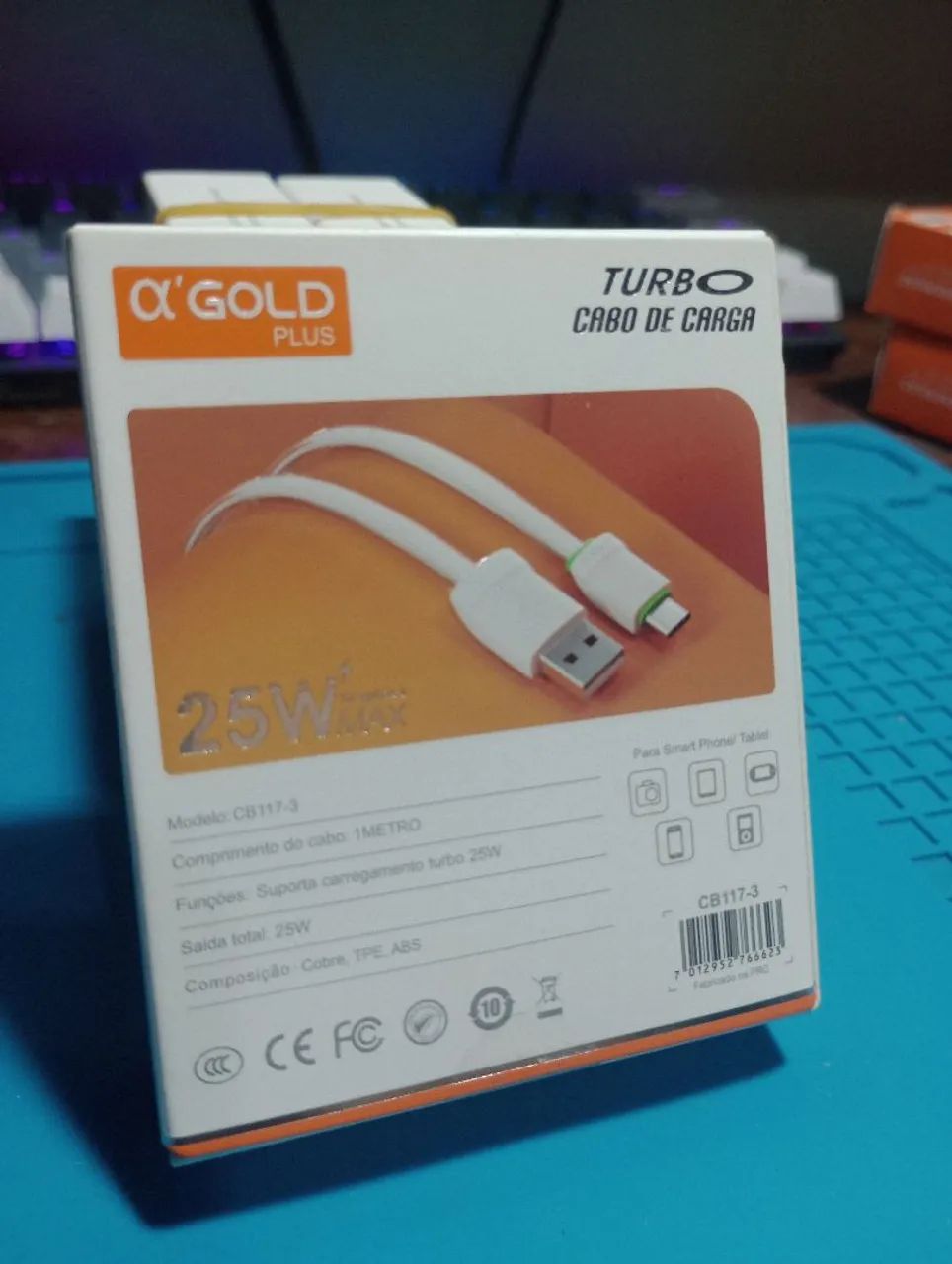 Cabo USB Tipo-C Turbo 25W a'Gold  - Foto 2