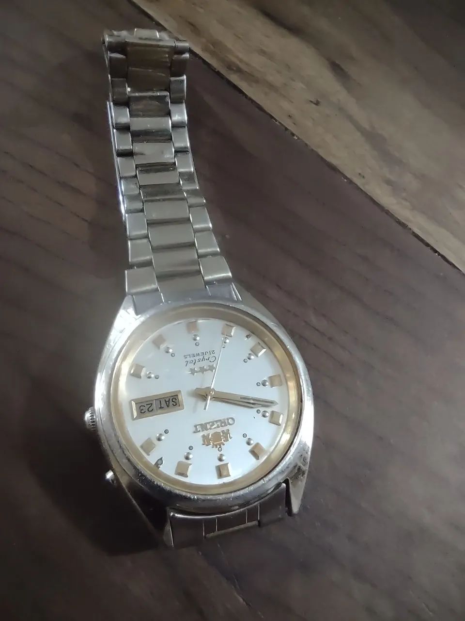 Relógio Orient Automático Bicolor Clássico Day-Date Original - Foto 4