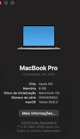 MACBOOK PRO M2 2022 8GB RAM 256GB SSD 13' - Foto 5