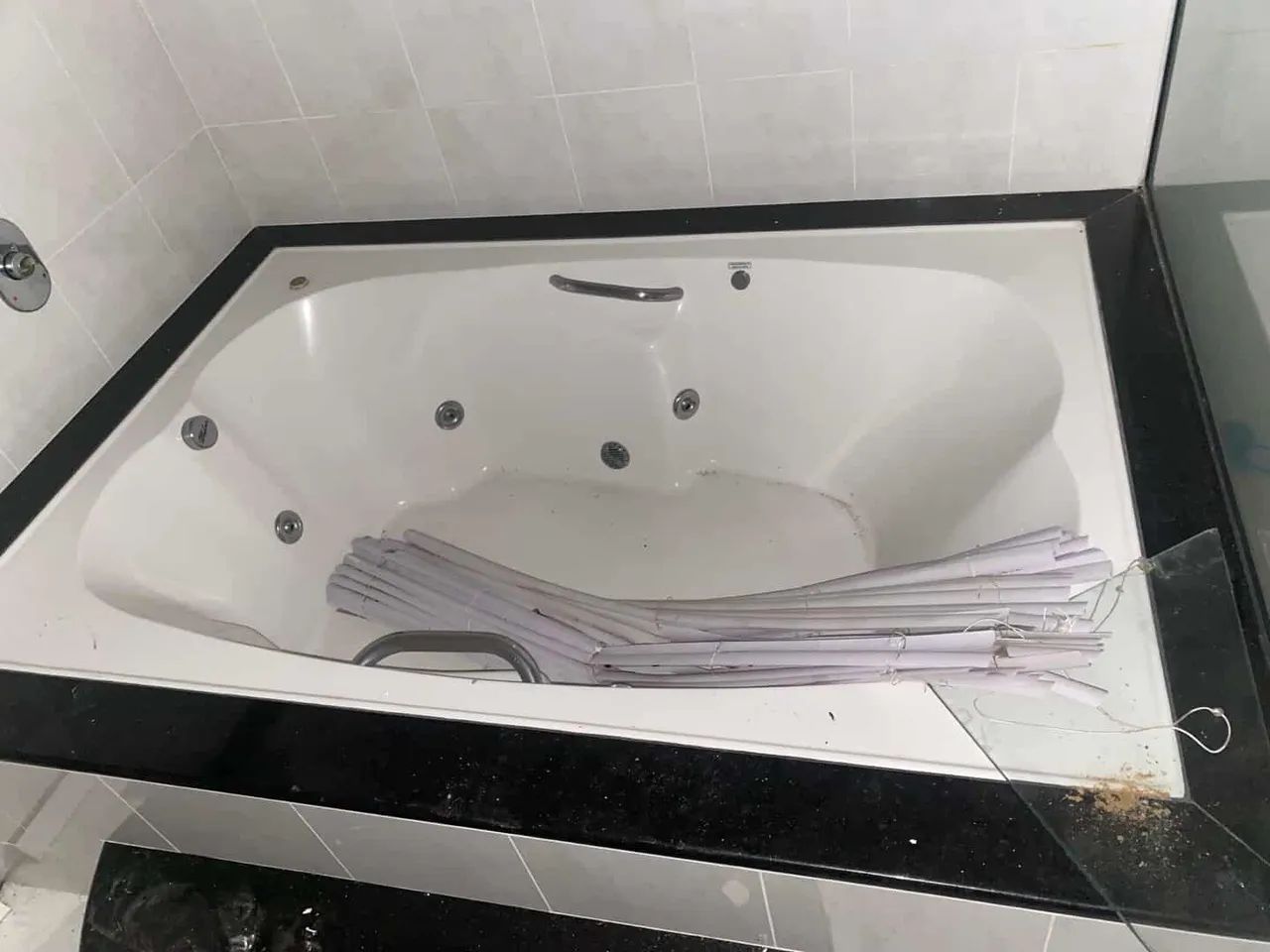 Banheira dupla com hidromassagem marca Plaforte . Tamanho 1,20 por 1,80