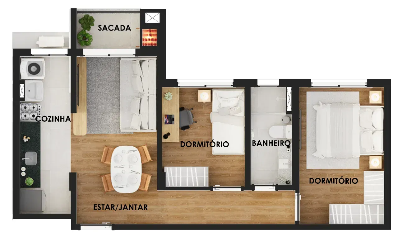 PLANTA 53m²