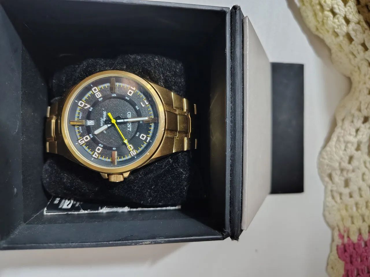 Relógio Orient Dourado Quartz - Modelo MGS1158 - Foto 2
