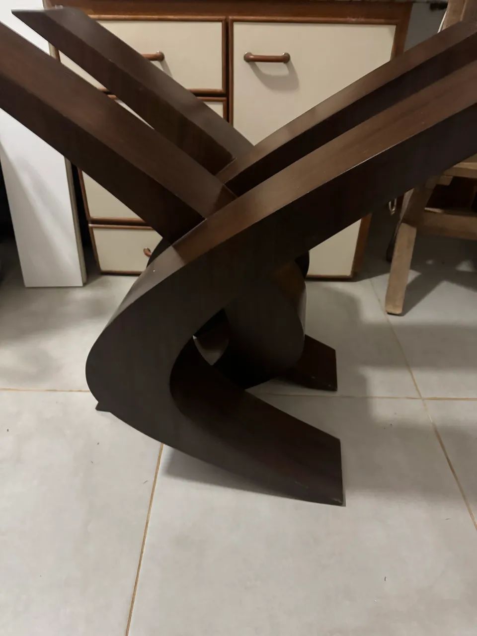 Mesa quadrada vidro 140x140cm - Foto 3