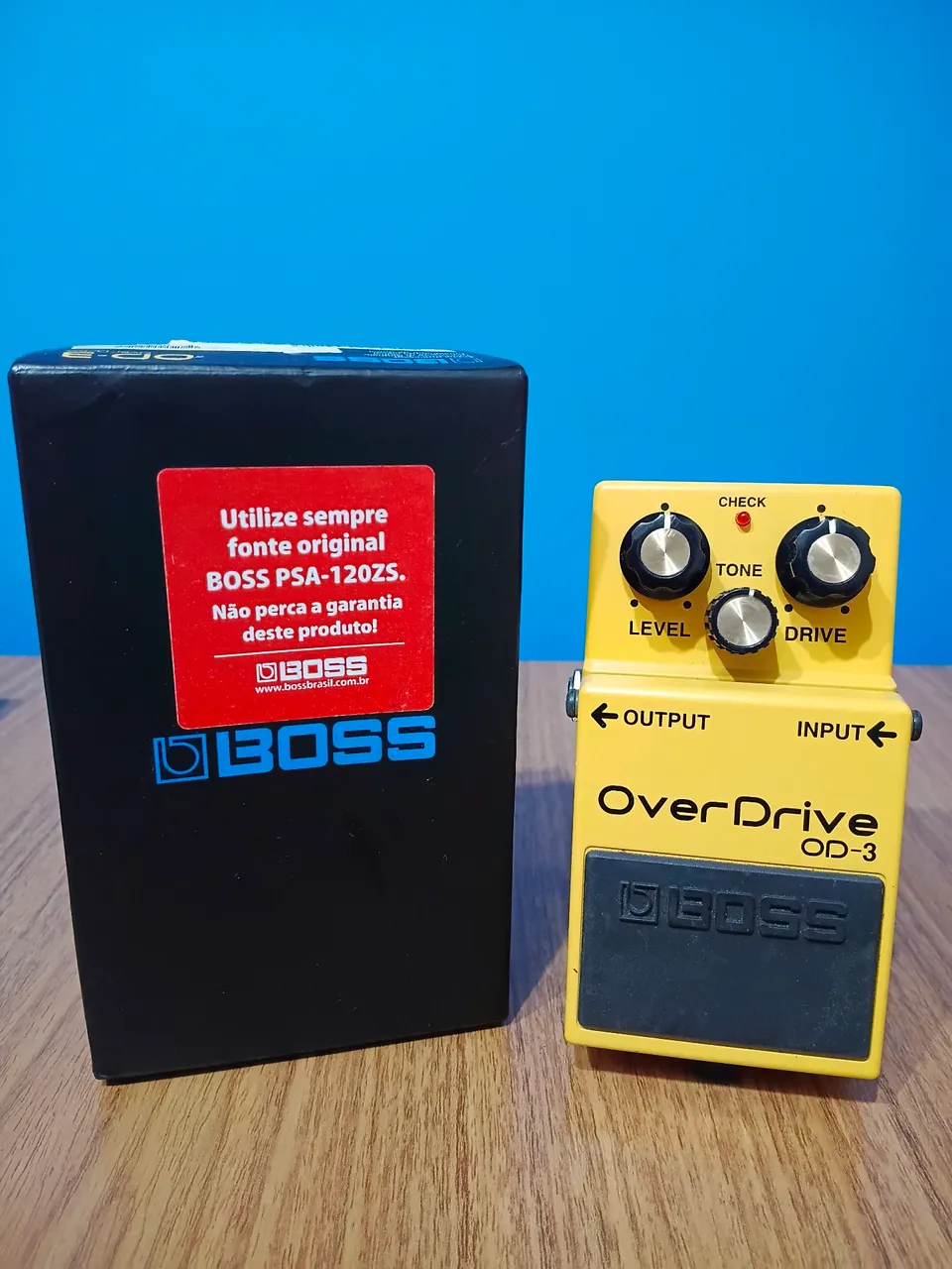 Pedal Boss Efeito Over Drive Od-3 Japan Original Perfeito Amarelo