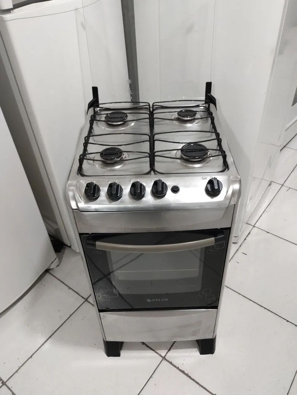 Fogão inox 4 bocas 