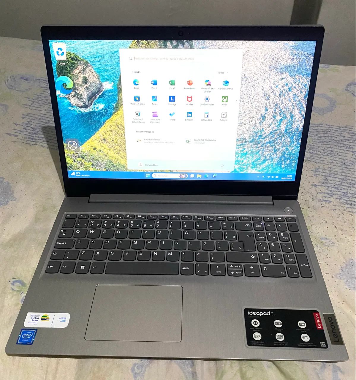 NOTEBOOK IDEAPAD 3i LENOVO