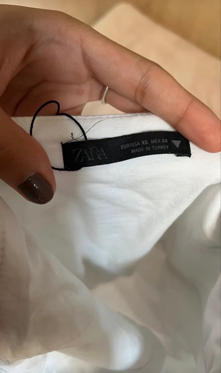 Vestido Zara branco tomara que caia  - Foto 2