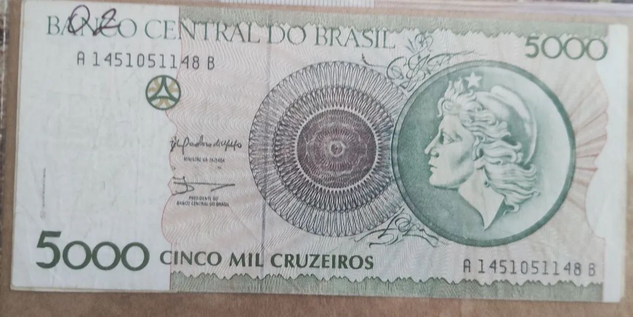 cédulas antigas para colecionador 