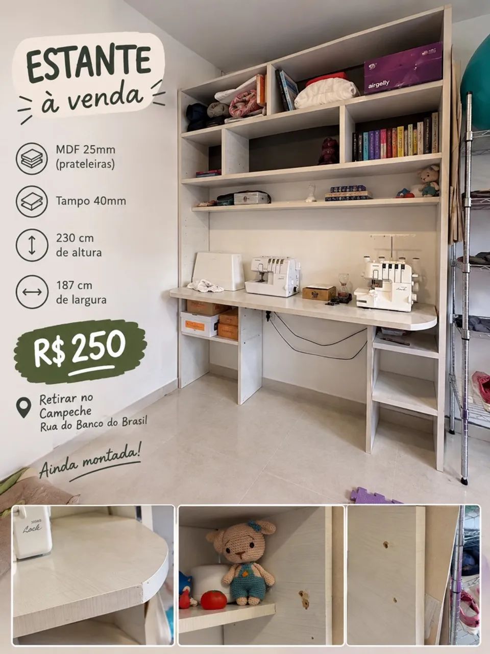 Estante escrivaninha 