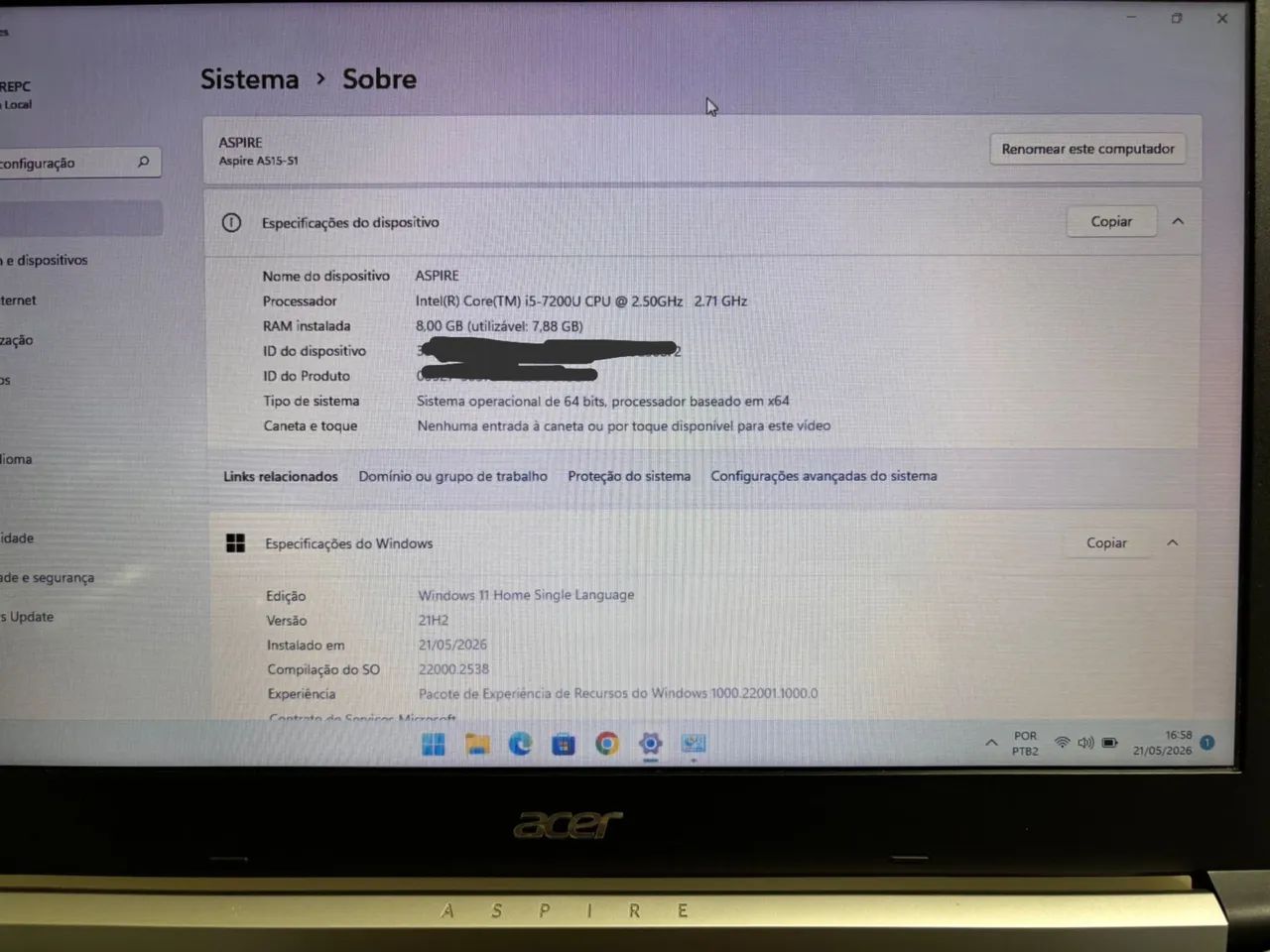 Notebook acer ASPIRE i5 - Foto 4