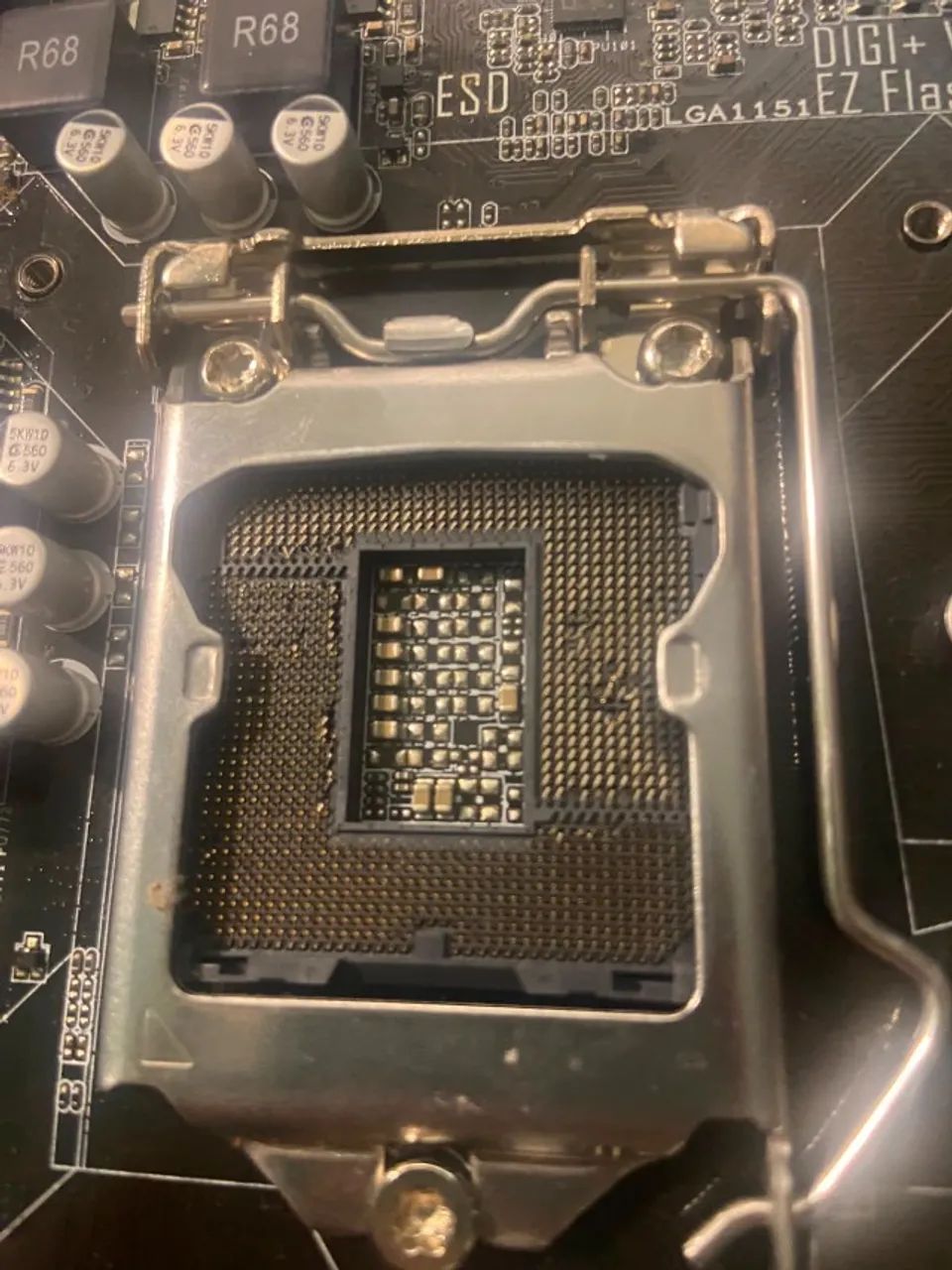 placa mãe asus h110m-cs/br - c/ avaria - Foto 2