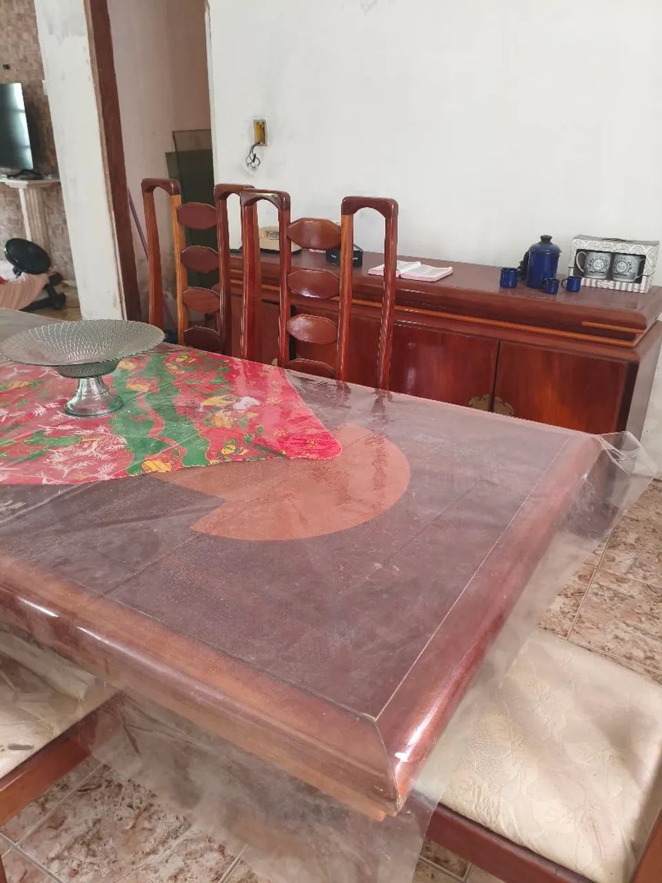 Conjunto de mesa 6 cadeiras com buffet  - Foto 3