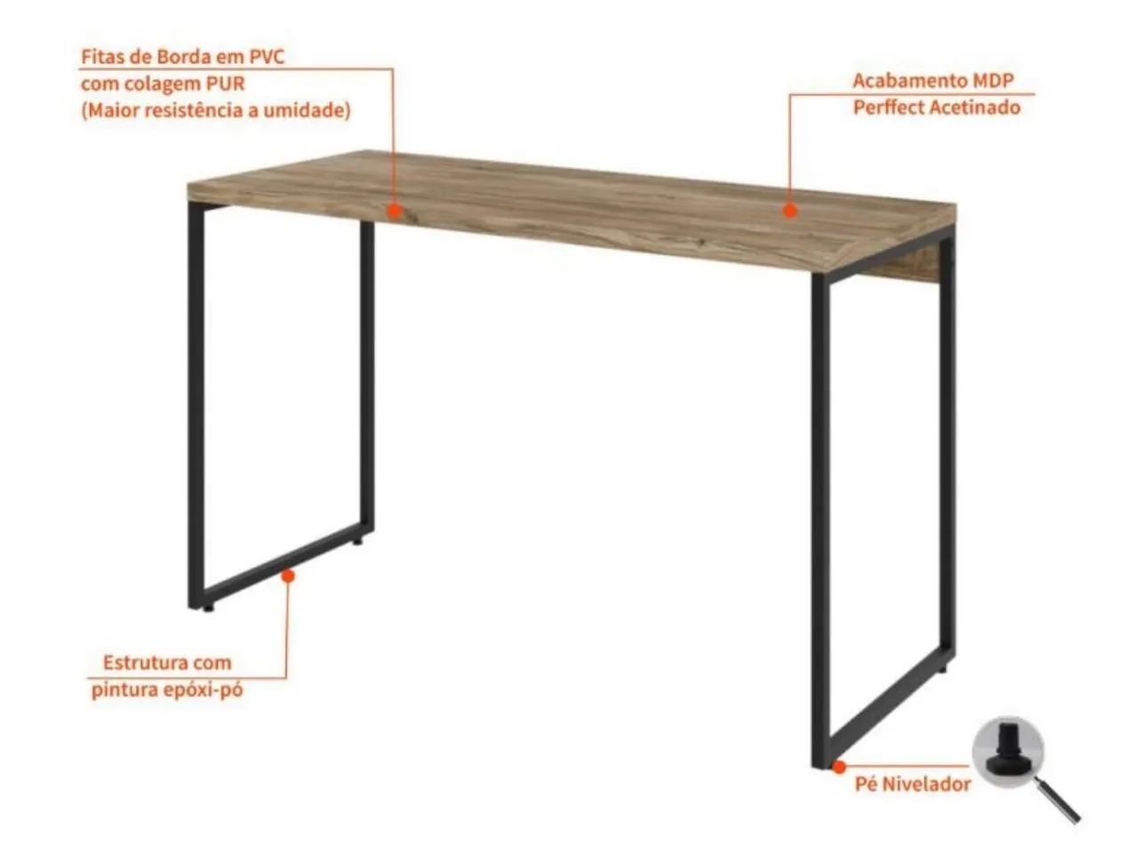 Mesa Studio Carvalho 120 cm