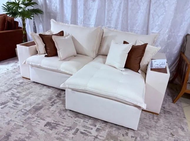 Sofá Cama Elegance Bege 2,90 m - Foto 3