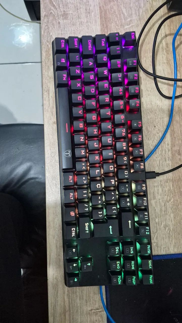 Teclado Mecânico Tdagger Bora switch Blue (usado) - Foto 4