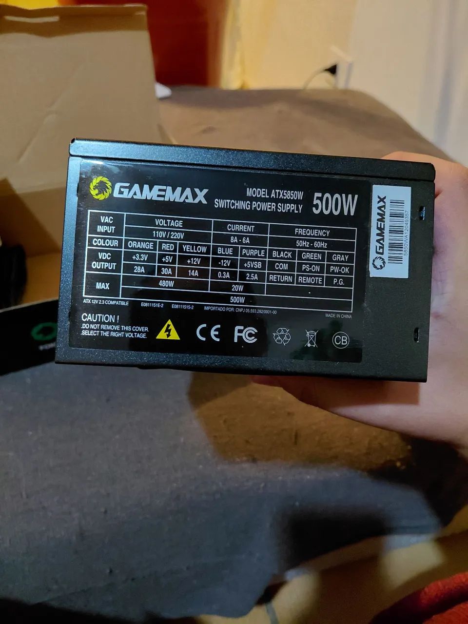 Fonte pc 500w gamermax - Foto 3