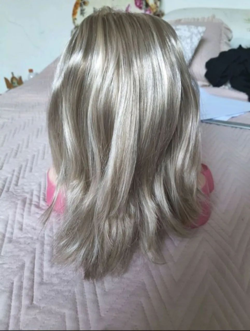 Boneca com busto unhas e cabelo para maquiar pentear e enfeitar. - Foto 5