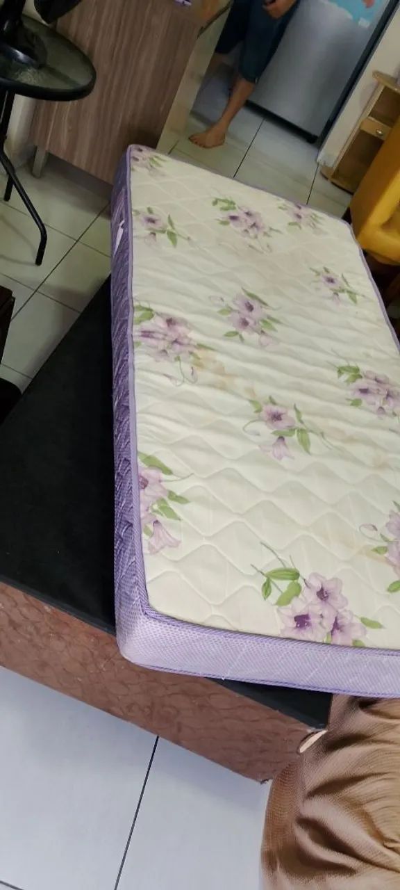 Vendo Cama box + Colchão Solteiro  - Foto 2