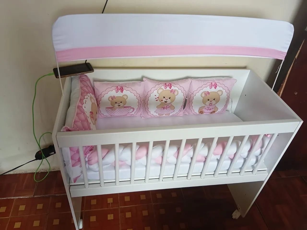 Vendo kit mini berço menina