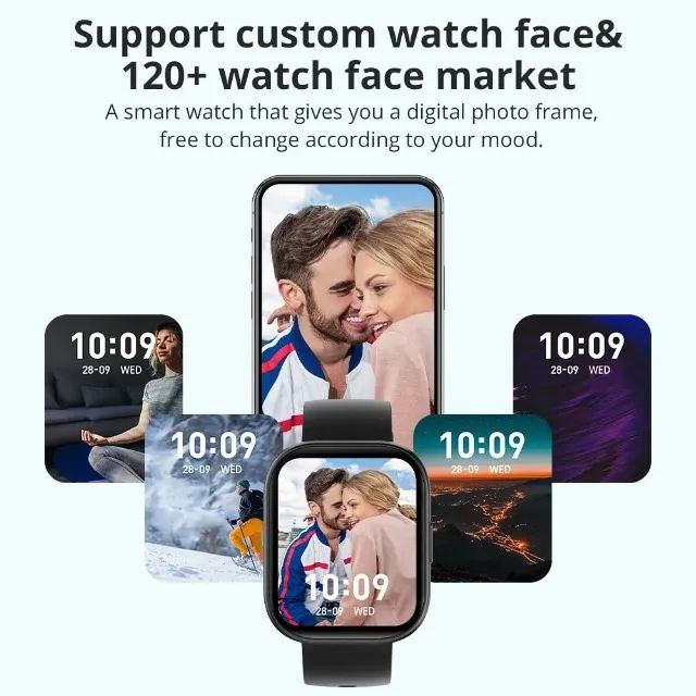 Colmi P68: smartwatch relógio inteligente tela amoled - Foto 5