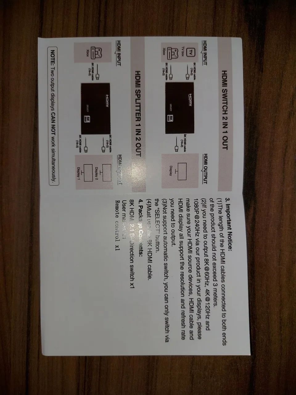 HDMI 2.1 Splitter/Switch - Foto 2