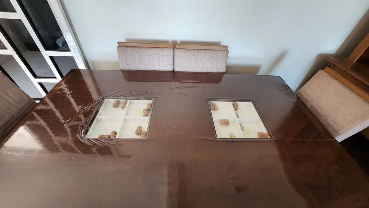 Mesa madeira 6 lugares - Foto 4