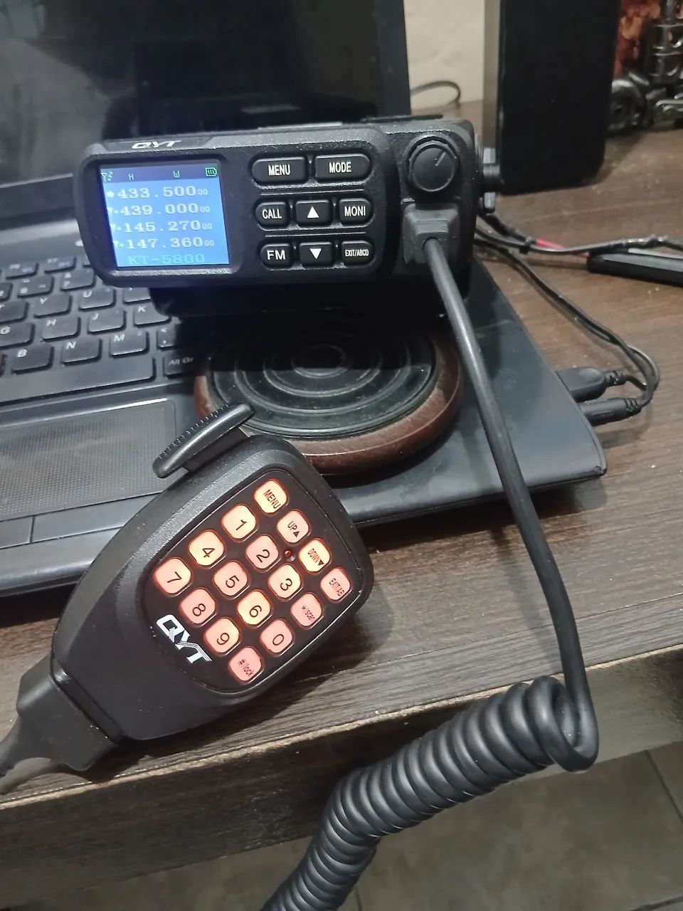 Rádio qyt kt5800 dual band - Foto 3