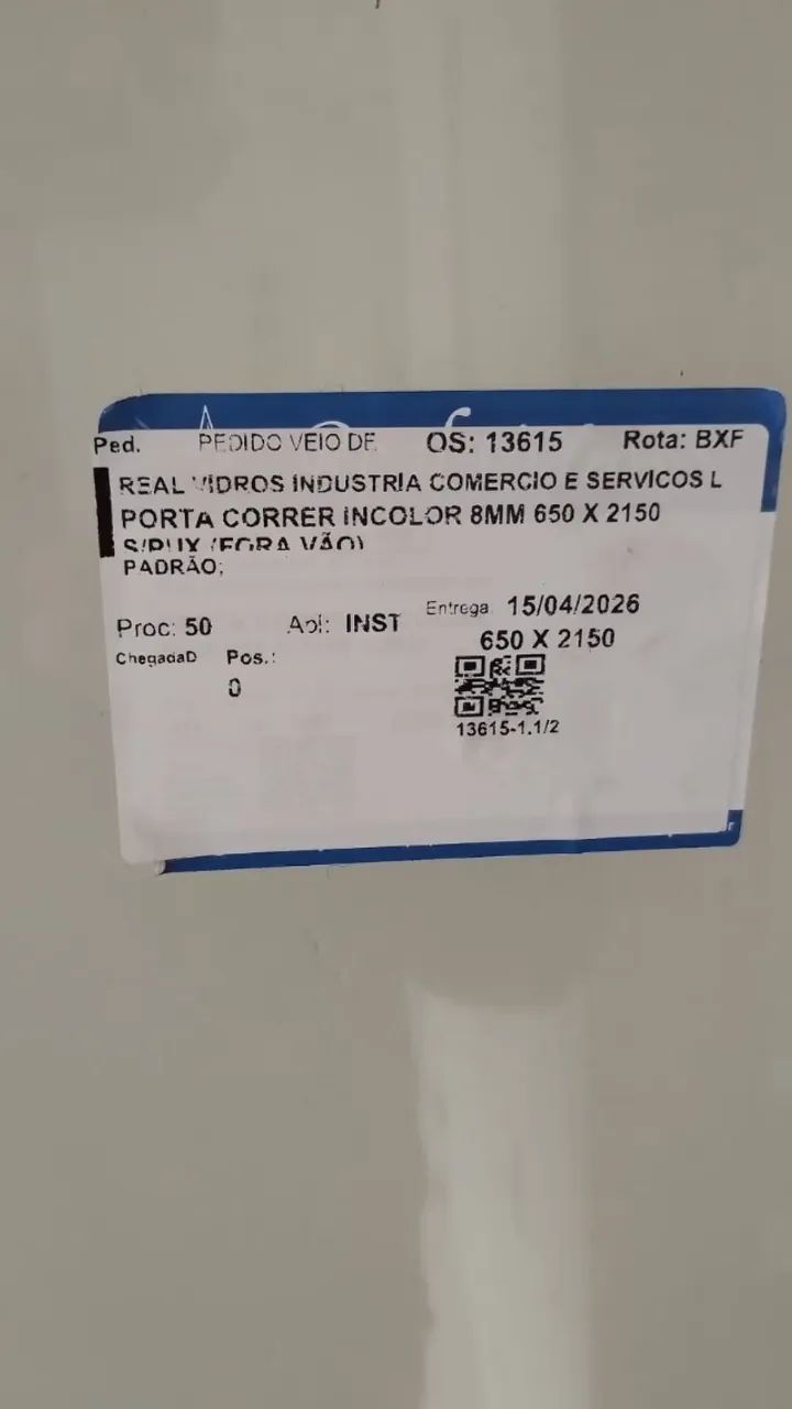 Porta de blindex