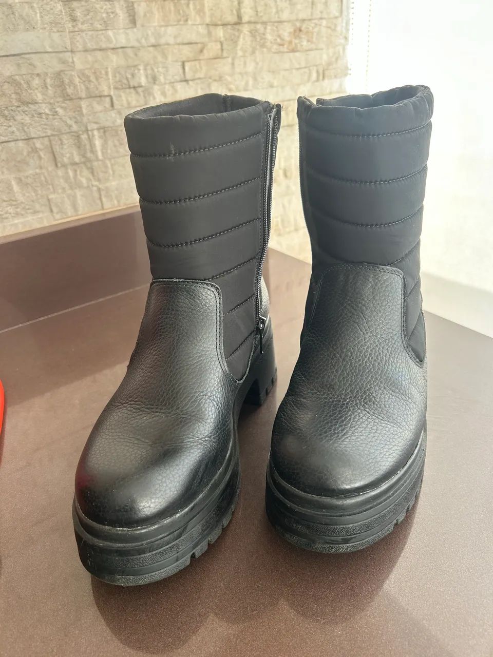 Bota tratorada cano médio Usaflex - Foto 4