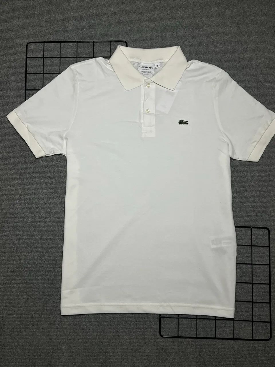 Camisa Polo Lacoste Branca Classic