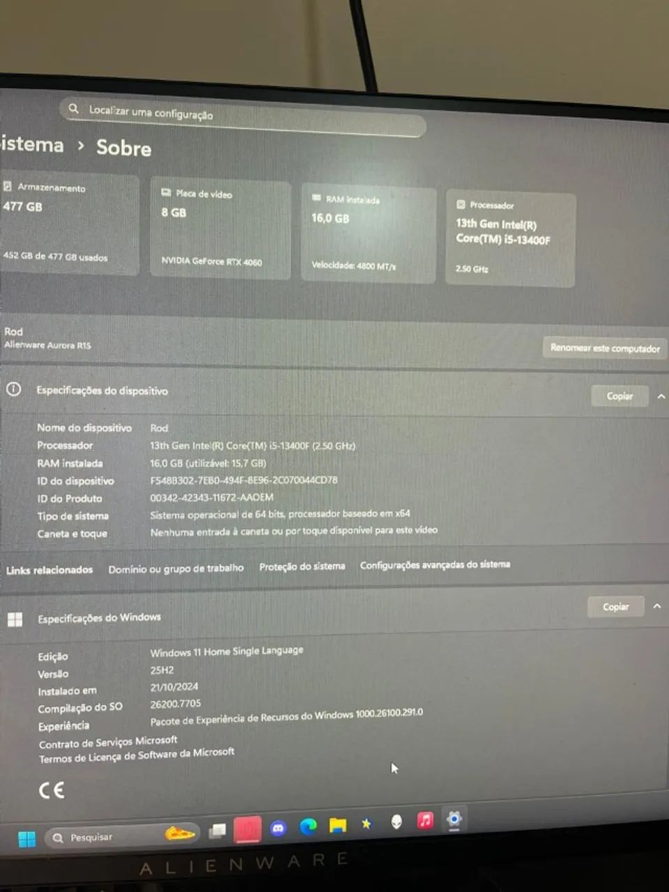 Aurora R15 Computador Alienware - Foto 4