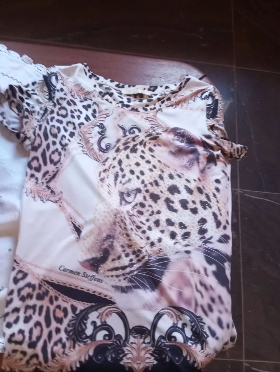 Blusa Carmem stefens Animal print