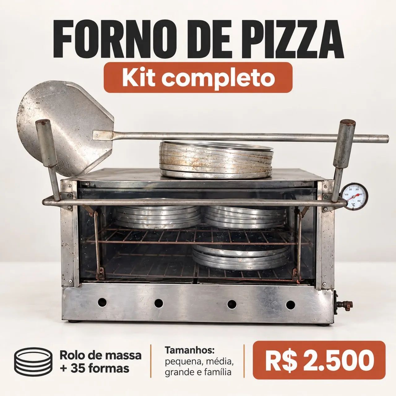 Forno de pizza e acessórios 