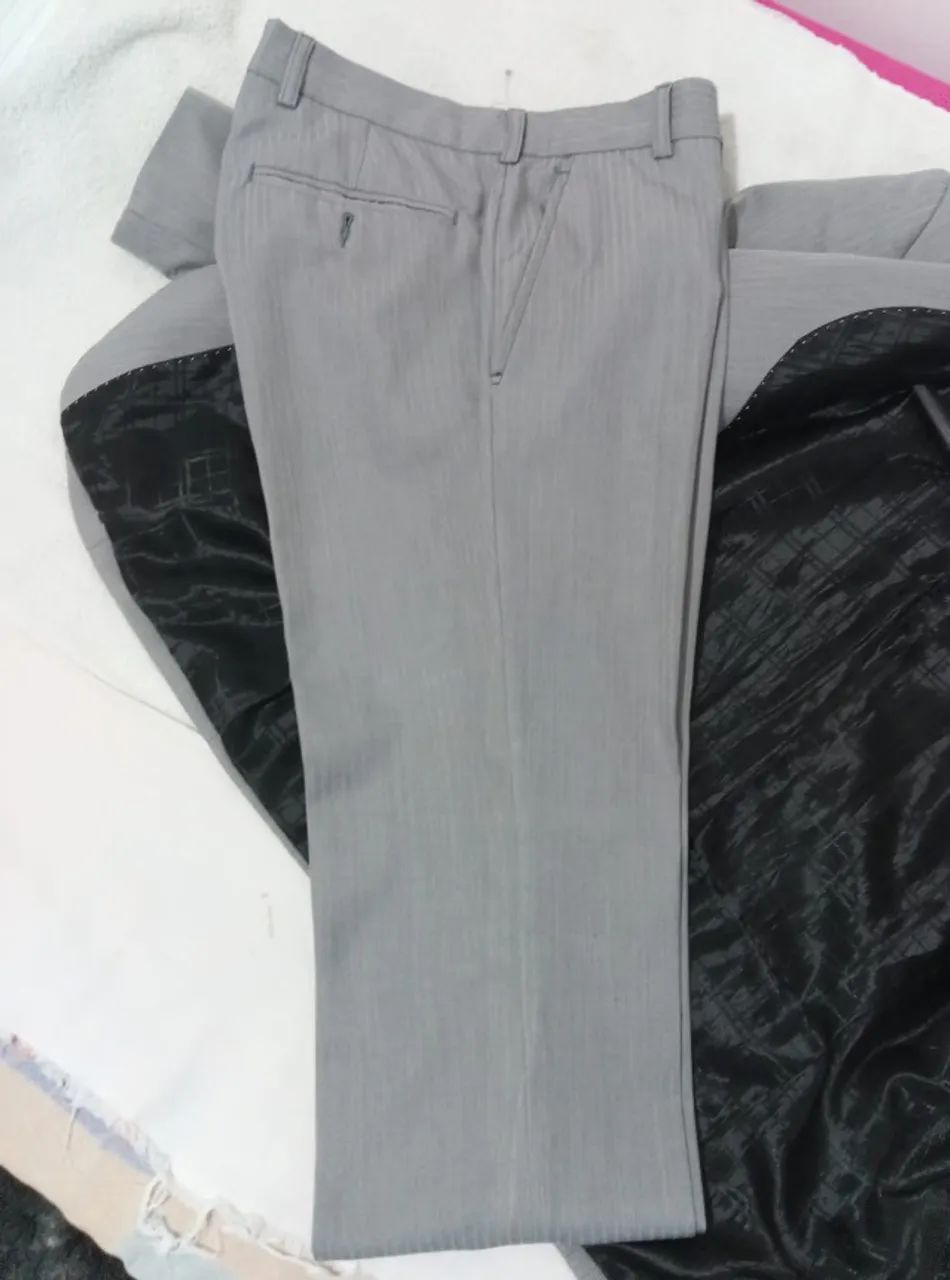 Terno Slim Cinza claro  - Foto 5