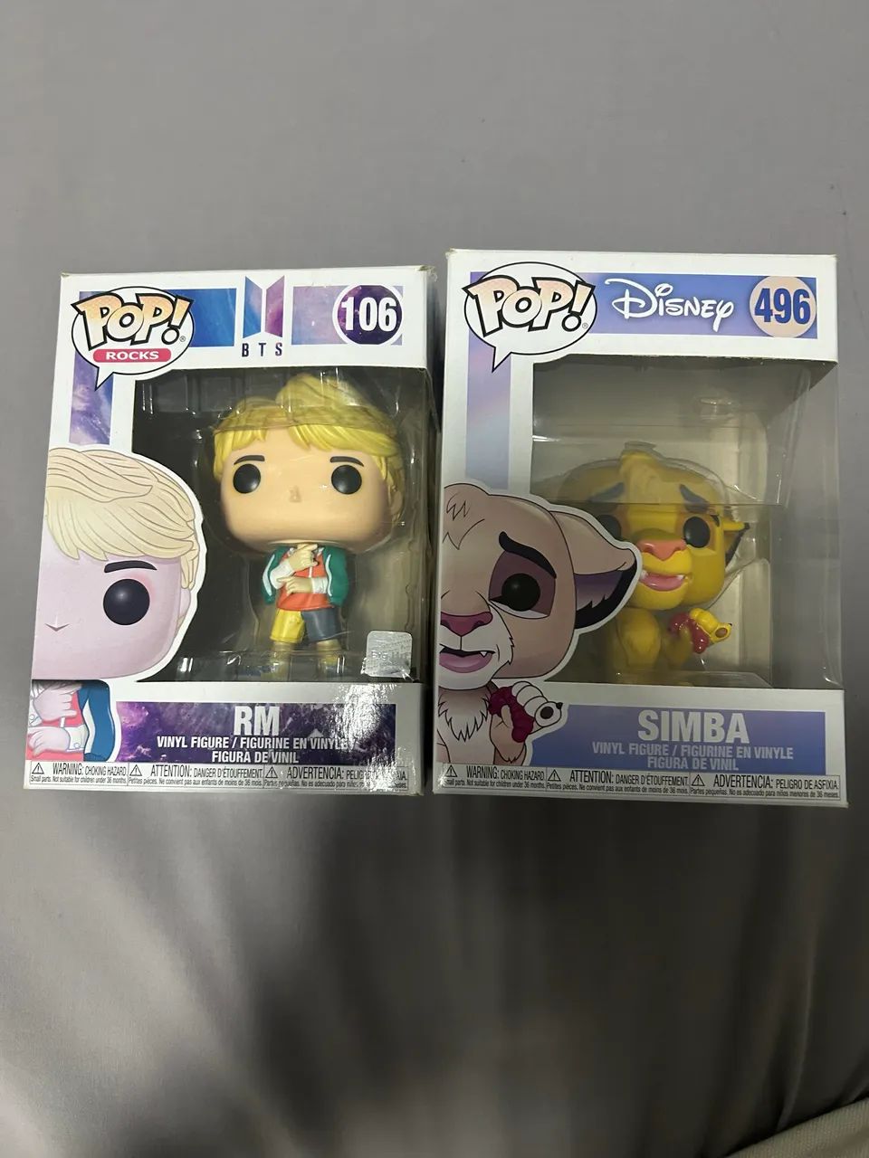 Lote de 2 bonecos Funko pop