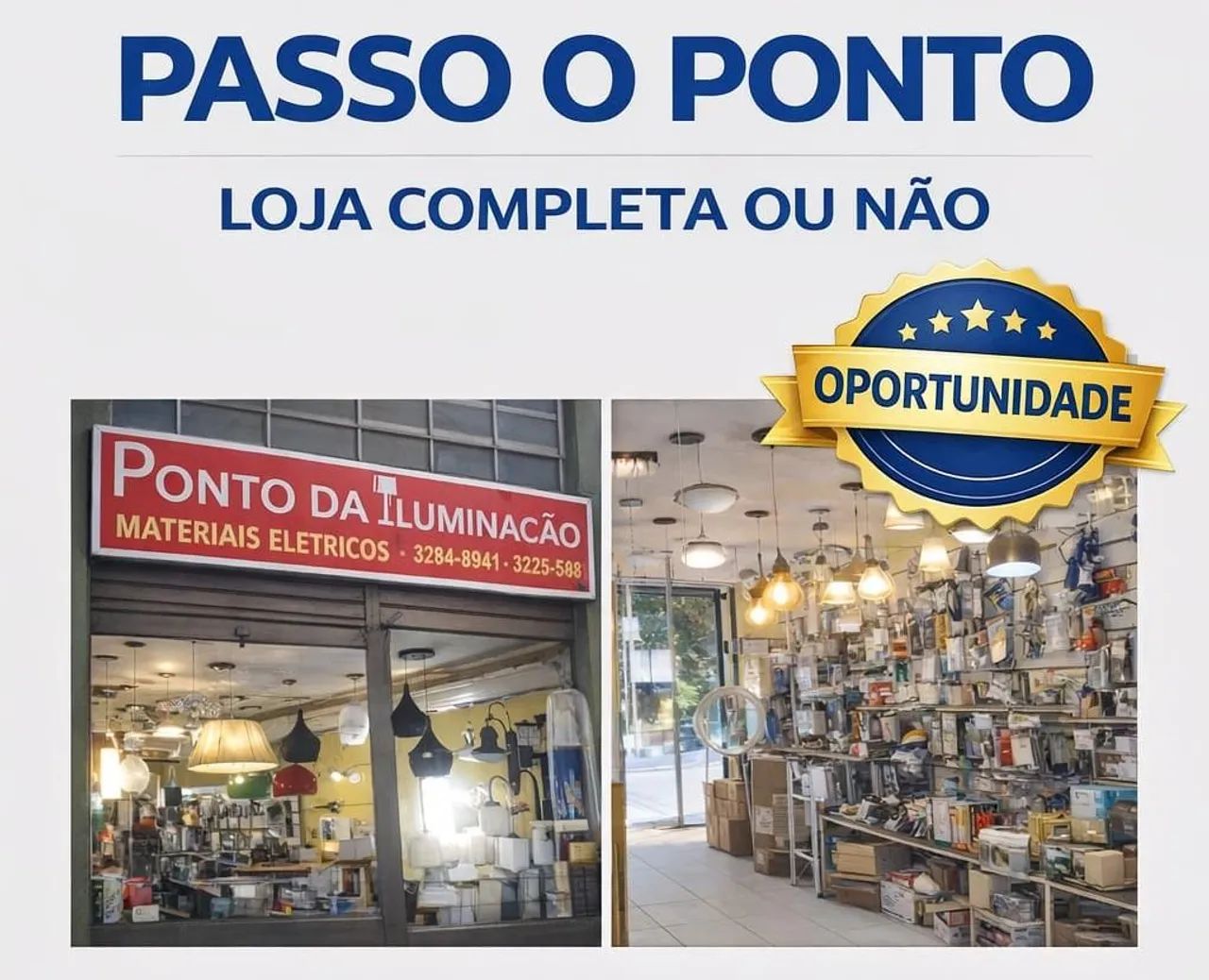 Vendo ponto de loja  de materiais  elétricos 