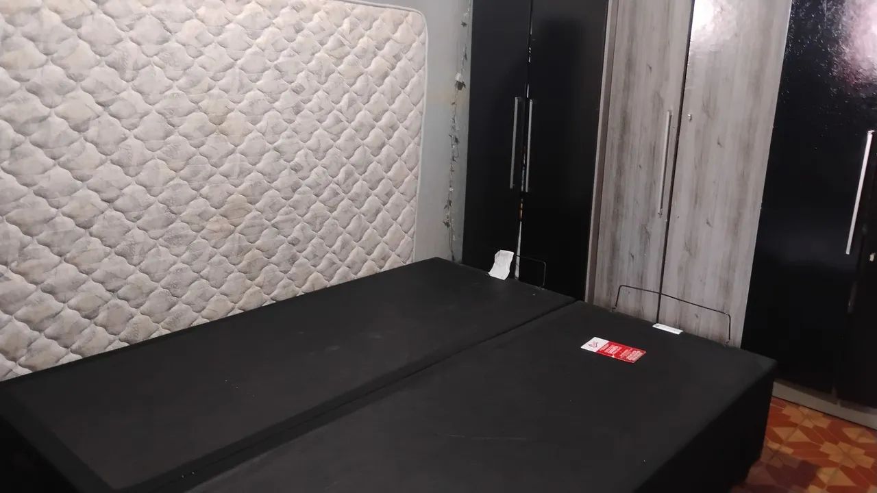 Cama e colchão Castor Queen Casal com box baú semi novo