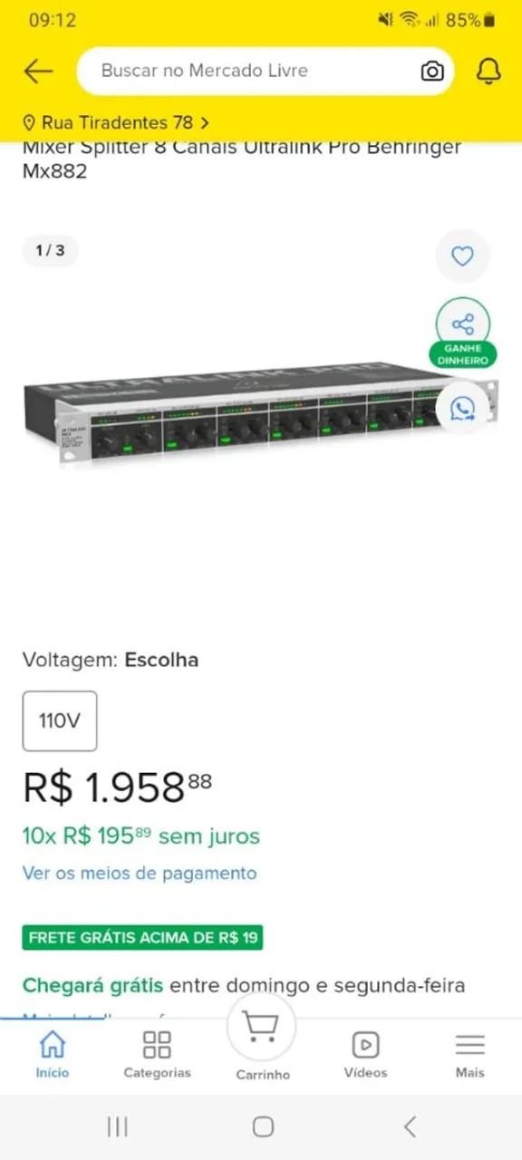 Console de mixagem