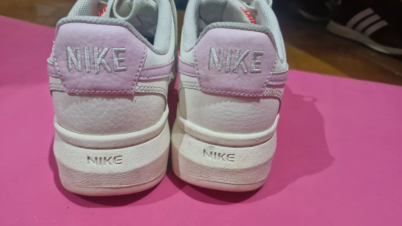 Nike court vision rosa e branco 39  - Foto 2