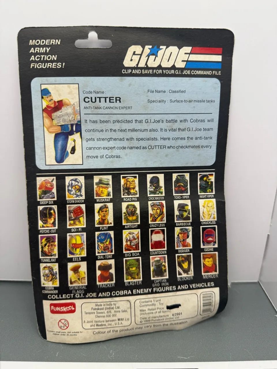 Gi Joe Funskool Cutter - 1998 - comandos em ação  - Foto 2