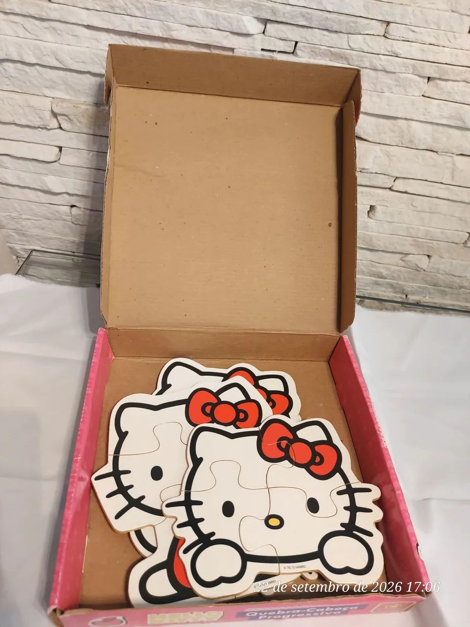 Quebra cabeça progressivo hello kitty  - Foto 2