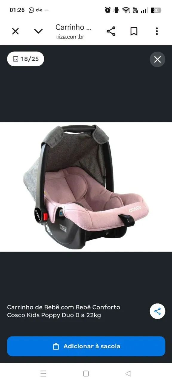 Bebê conforto da marca cosco 