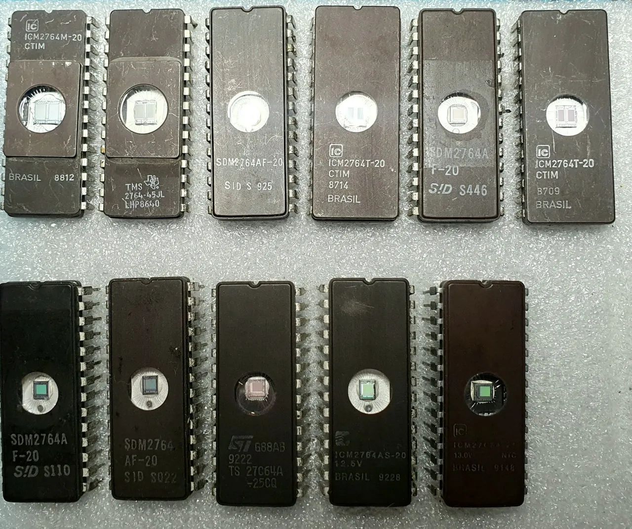EPROM 27C64 EPROM 2764 MEMÓRIA COM JANELA KIT 11 UNIDADES 