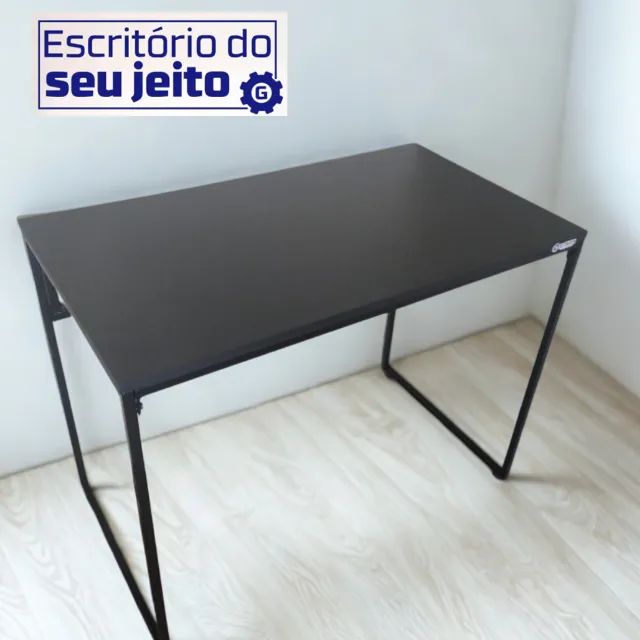 Mesa de Escritório Industrial Reforçada NOVA Multiuso para Computador Notebook Estudo Birô - Foto 4