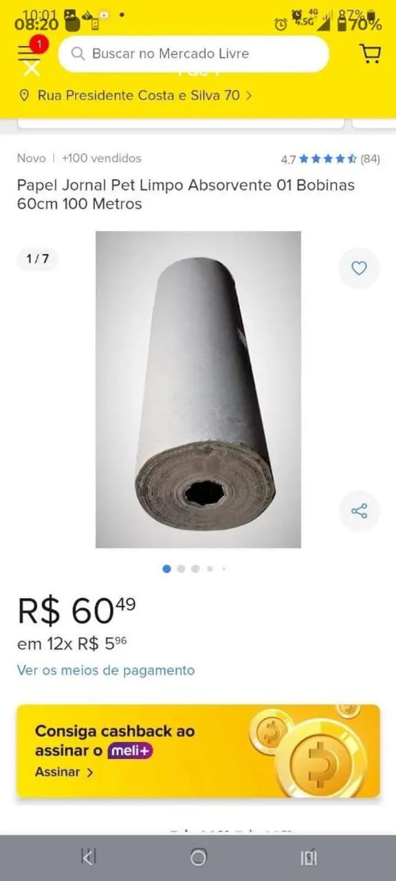 Bobina strong papel jornal 