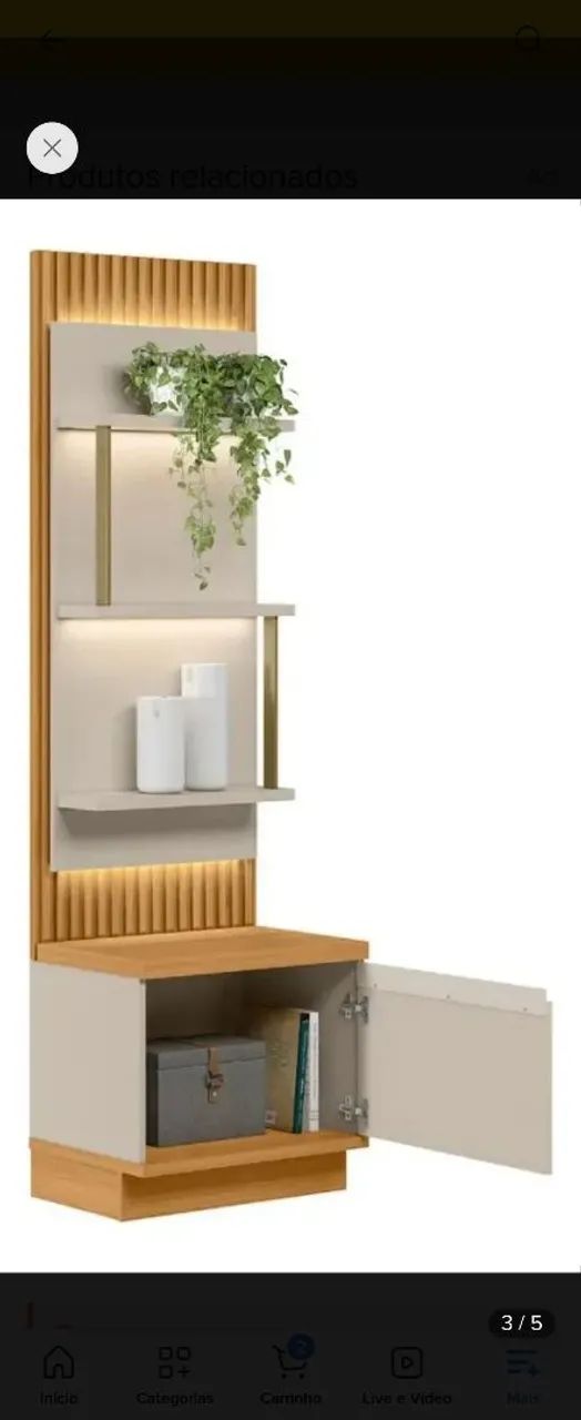 Estante com Prateleiras e Led - Foto 3