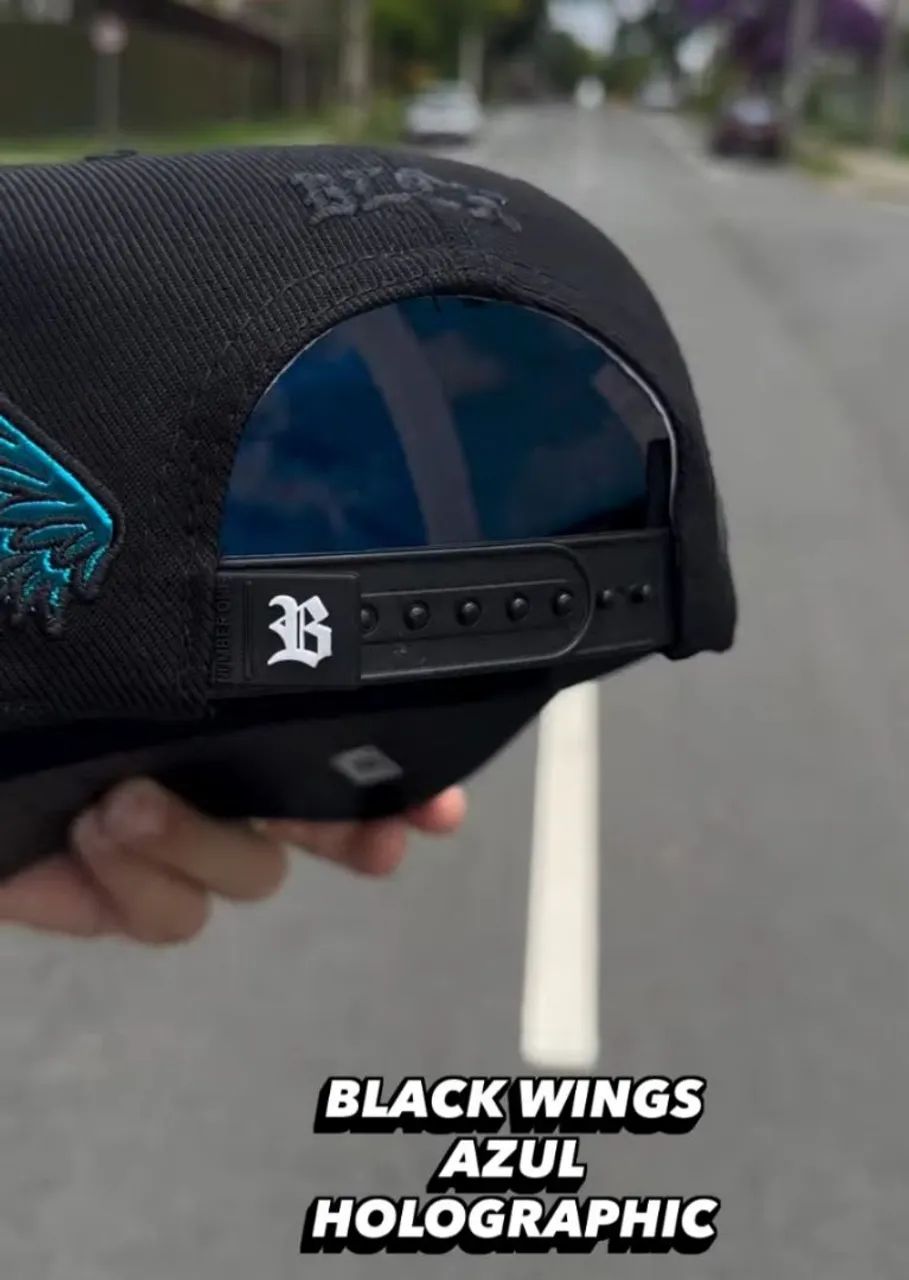 Boné BLCK wings holografic Azul - Foto 4