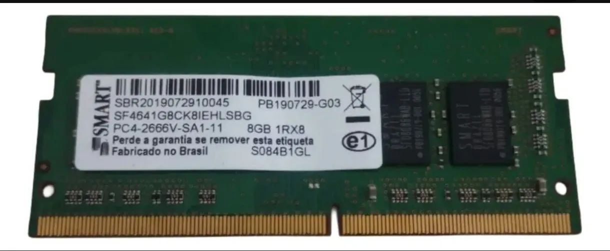 Comprei errada está nova Memória RAM Smart DDR4 de 8GB para notebook 